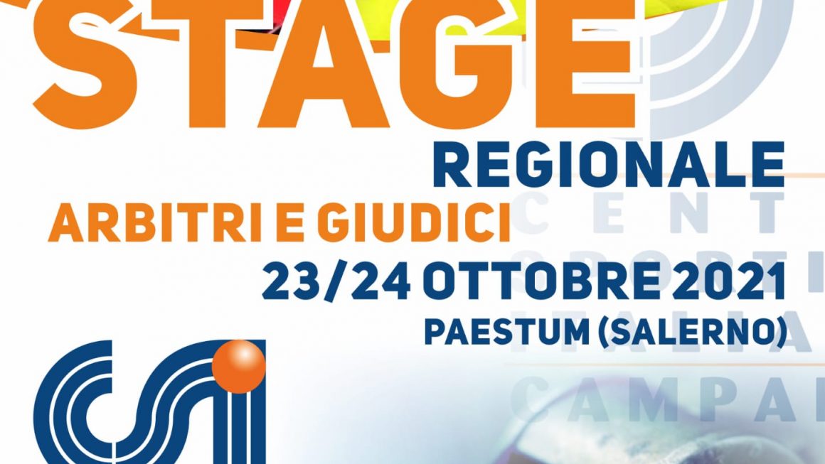 STAGE INTERREGIONALE ARBITRI & GIUDICI C.S.I. 2021